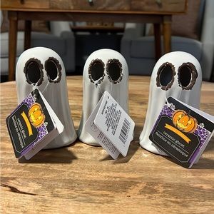 BNWT Set of 3 Light-Up Ceramic Ghosts